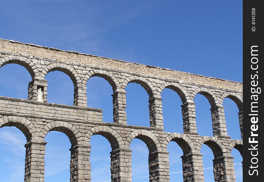 Segovia aqueduct, Spain ancient arcs