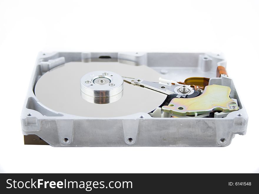 Hard drive isolated on white