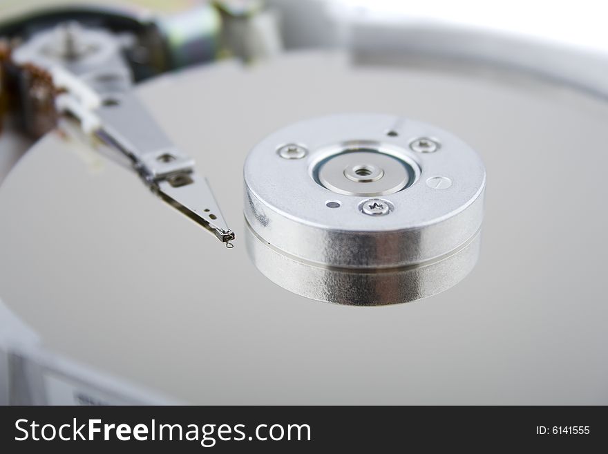Hard drive isolated on white