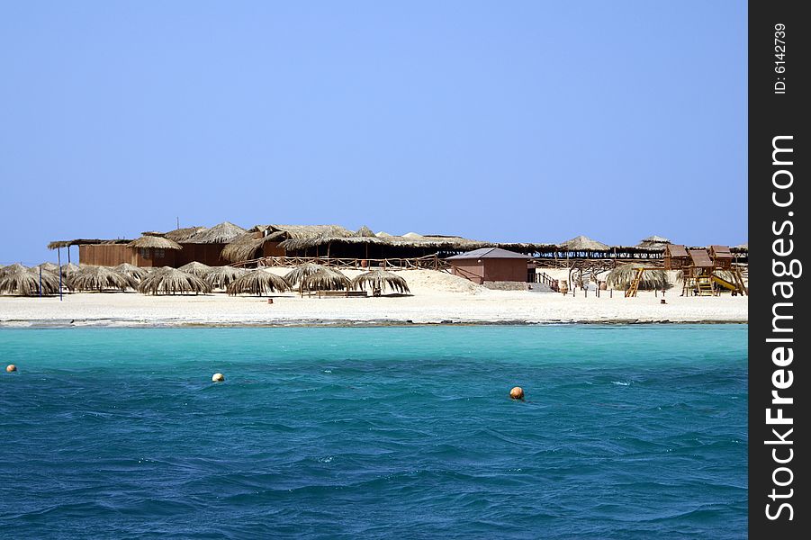 Beach and heavenly island, Egypt