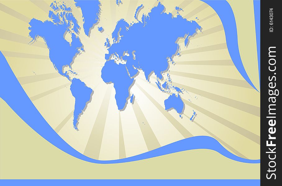 World map background vector illustration