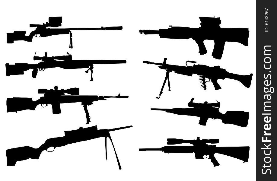 weapon silhouettes