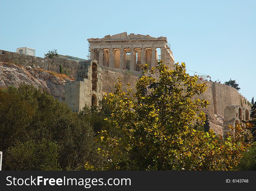 An image of the Parthenon sitting on the acropolis in Athens, Greece. An image of the Parthenon sitting on the acropolis in Athens, Greece.