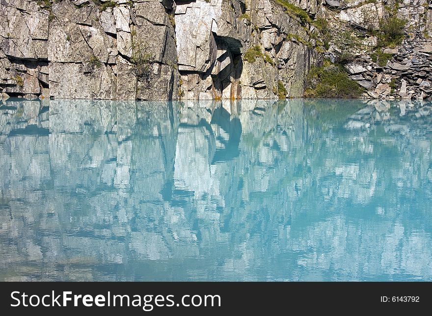 Wonderful turquoise lake in mountains, Altai, Russia. Wonderful turquoise lake in mountains, Altai, Russia