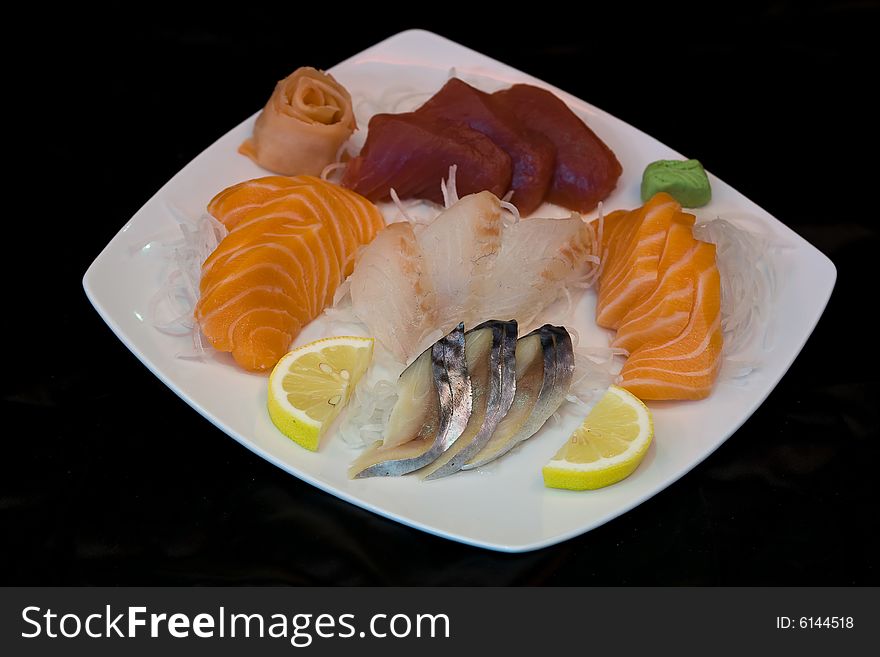 Japan Food Sushi On Plate