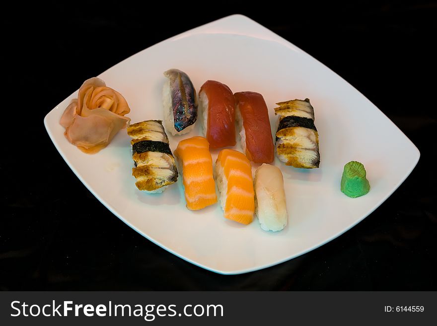 Close up view of japan food arrangement. Close up view of japan food arrangement