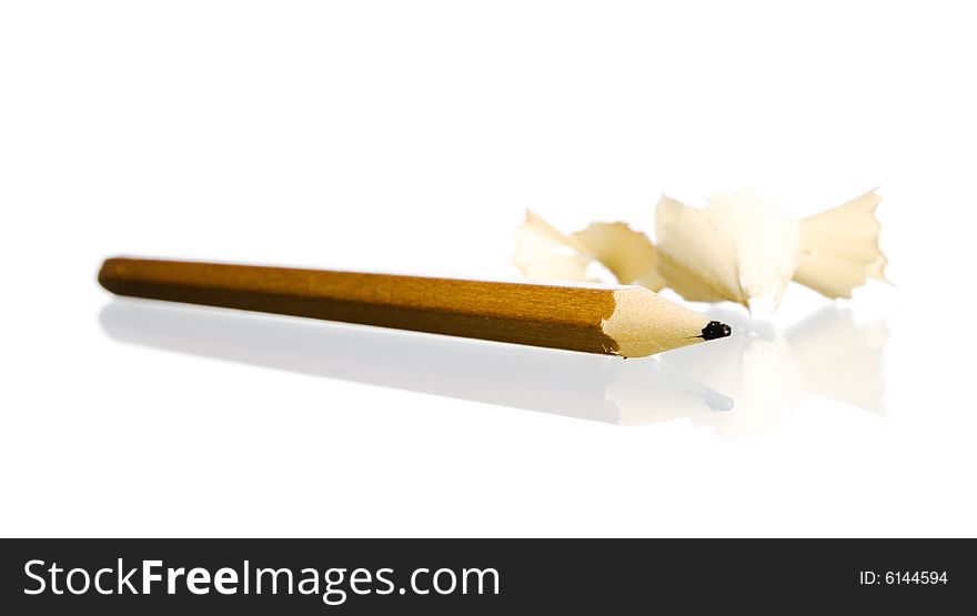 Pencil isolated on white background. Pencil isolated on white background.