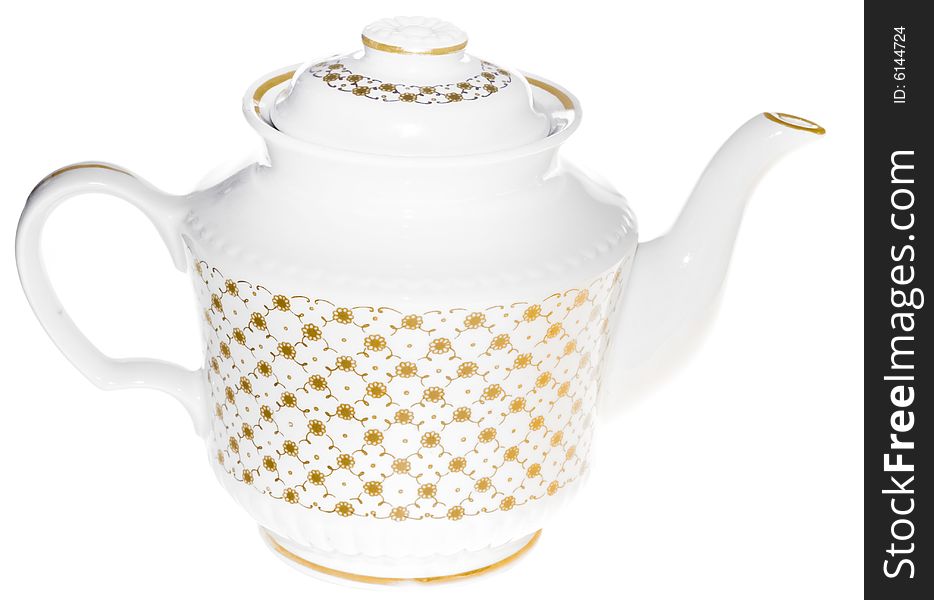 Tea pot on white background. Tea pot on white background
