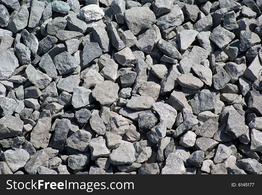 Close view of fresh gravel. Close view of fresh gravel.