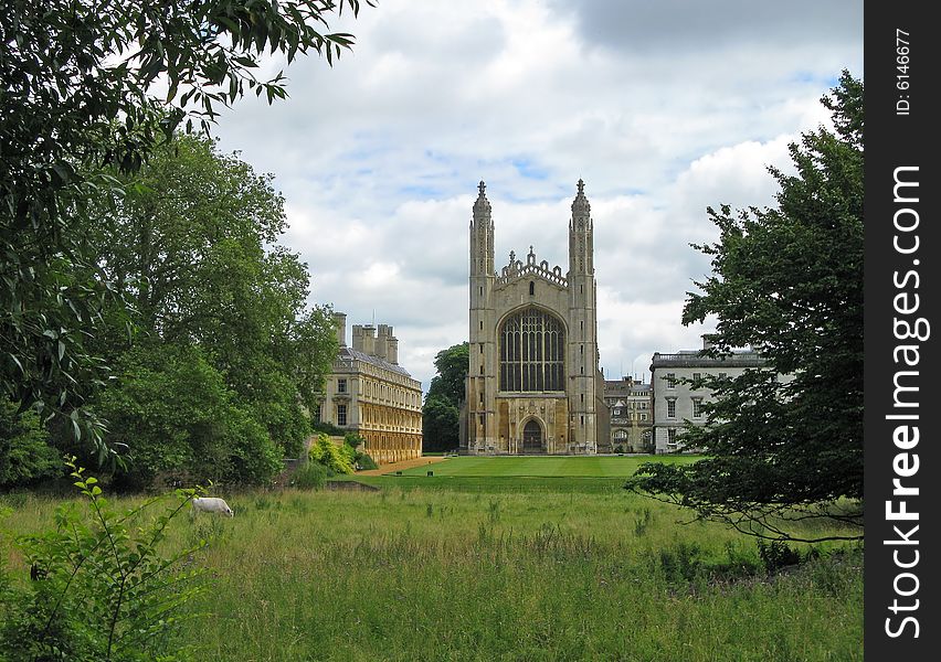 King's College Chapel, Cambridge, from meadow across the Cam