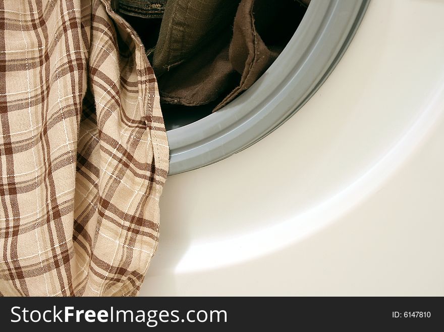 Clothes In Washing Machine