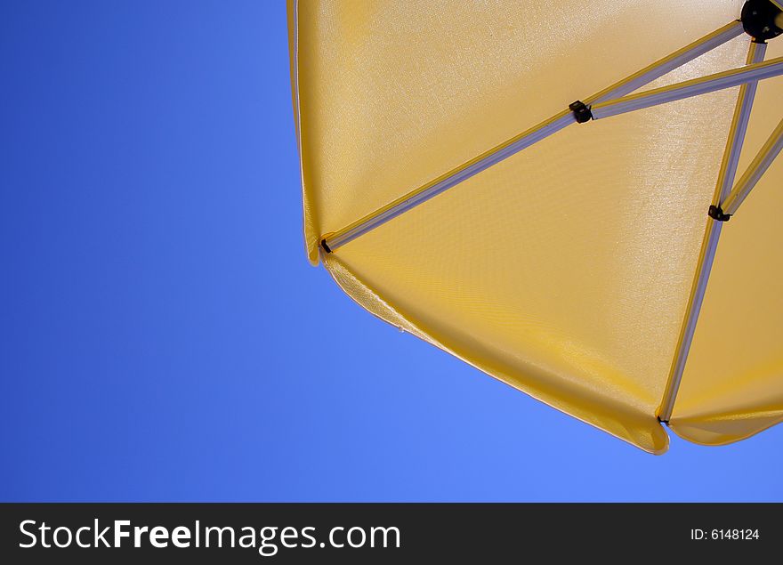 Beach umbrella under sky rest relax