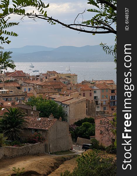 Saint Tropez horizon at summer evening, France