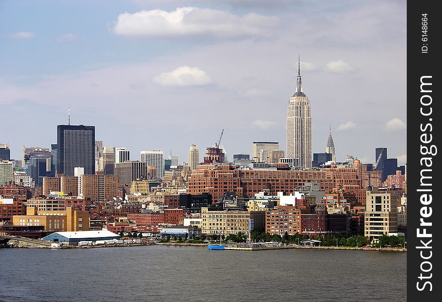The view of Manhattan landmark, New York City. The view of Manhattan landmark, New York City.