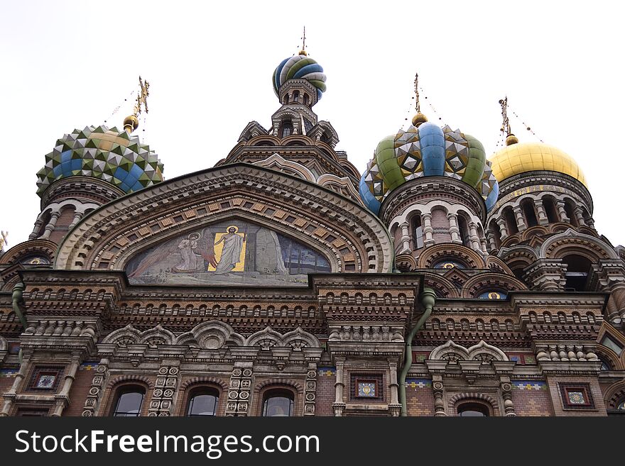 Architectural details of the Cathedral of the Savior on Spilled Blood