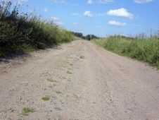 Road Through A Field Stock Image Road Through A Field Stock Image