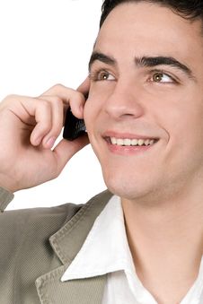 Young Adult Talking On Cell Phone Stock Photos Young Adult Talking On Cell Phone Stock Photos