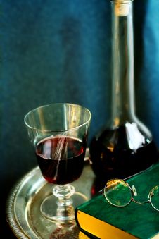 Still Life With Wine Royalty Free Stock Photos