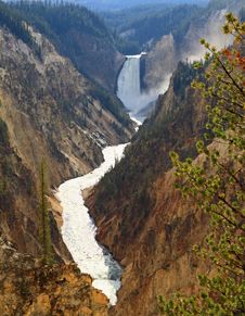 The Grand Canyon Of The Yellowstone Stock Photo