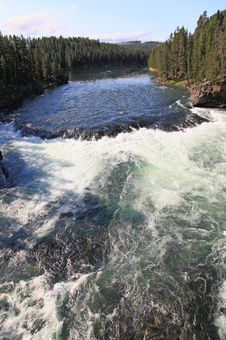 The Yellowstone River Near Upper Falls Stock Images