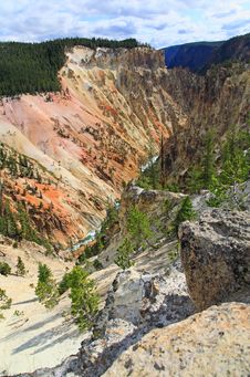 The Grand Canyon Of The Yellowstone Stock Images