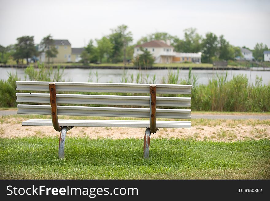 Bench in front of Body of Water