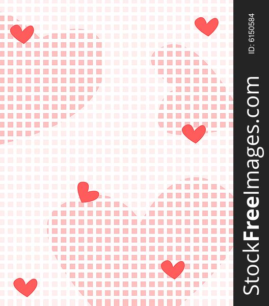 Vector illustration - heart abstract background. Vector illustration - heart abstract background