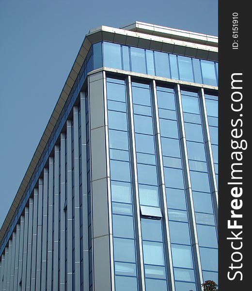 Height building. Construction from glass and metal. Height building. Construction from glass and metal.