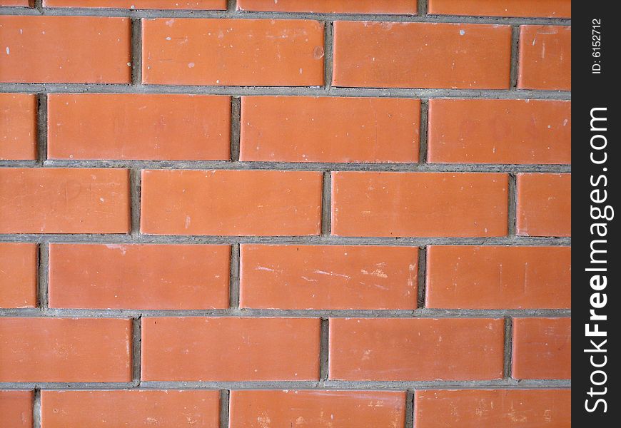 Red brick wall. Abstract background.
