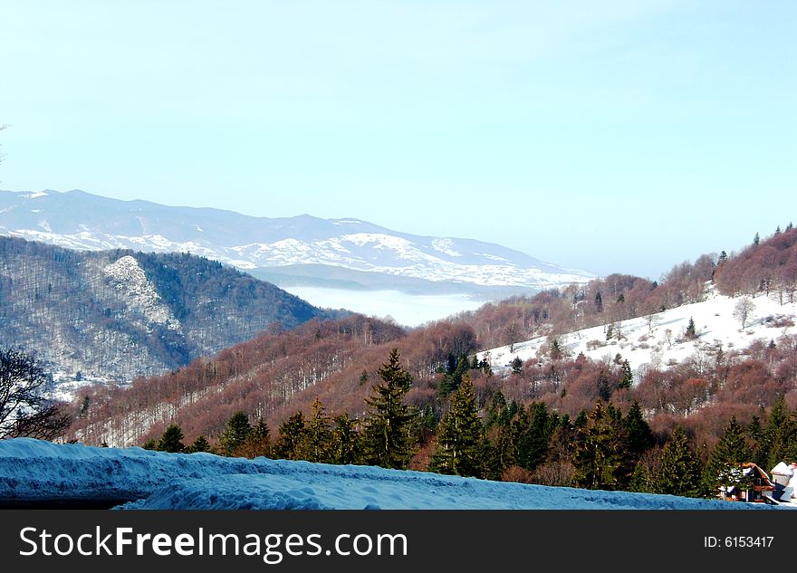 Beautiful Mountain Landscape in Predeal, Romania. Beautiful Mountain Landscape in Predeal, Romania