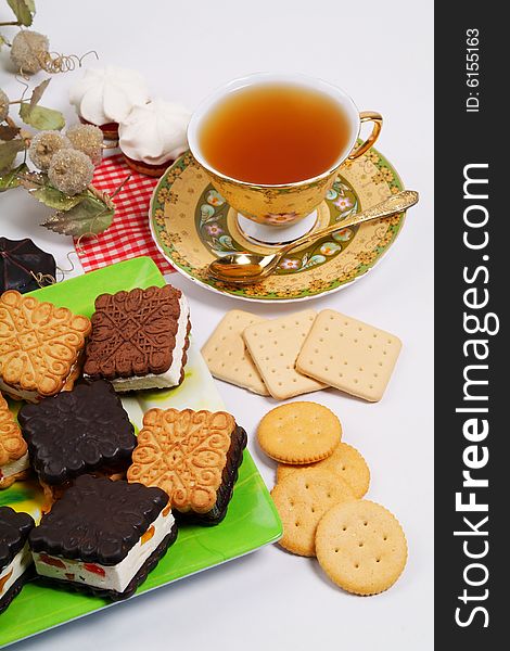 Various cookies for a breakfast to tea