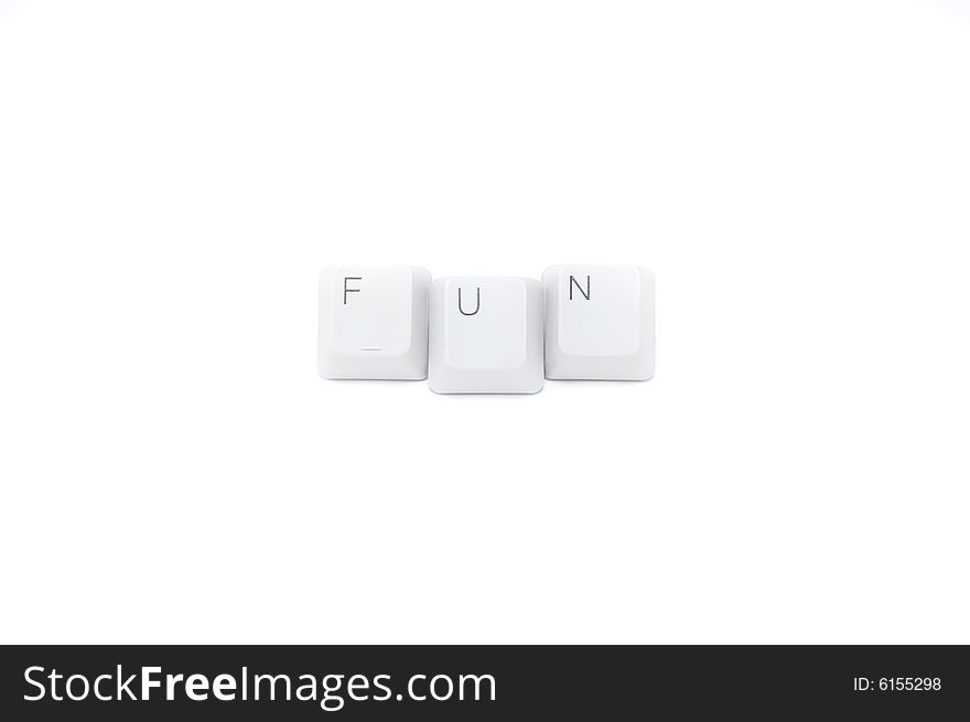 Keypad buttons fun isolated on white background. Keypad buttons fun isolated on white background