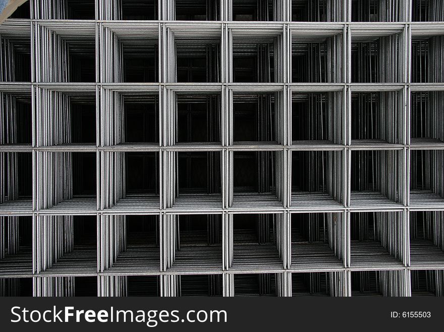 Industrial background with square steel structure. Industrial background with square steel structure