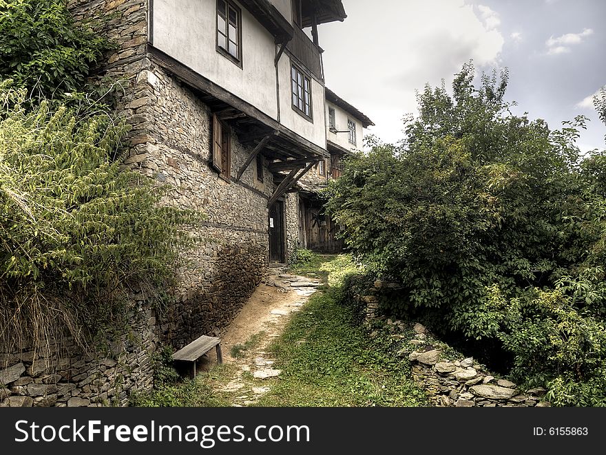 A little vilage in the bulgarian mountains. A little vilage in the bulgarian mountains