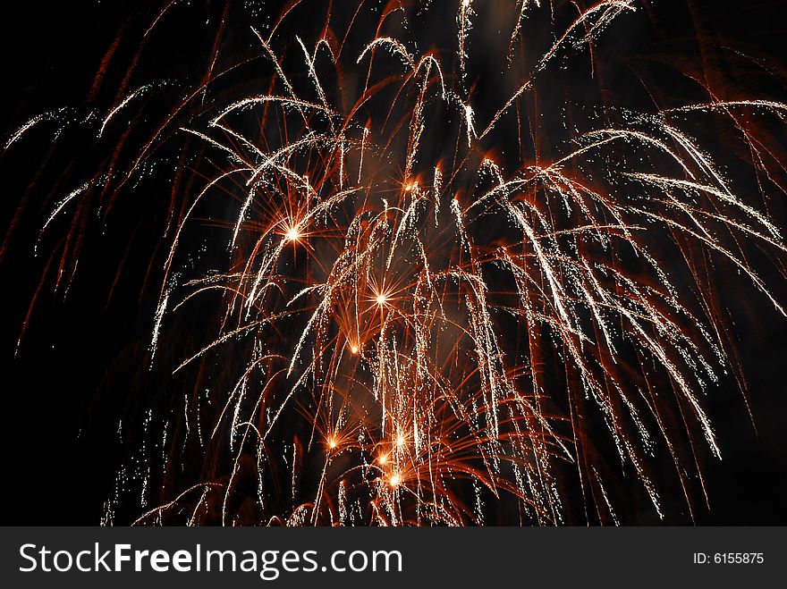 Exploding fireworks in Sweden, MalmÃ¶. Exploding fireworks in Sweden, MalmÃ¶
