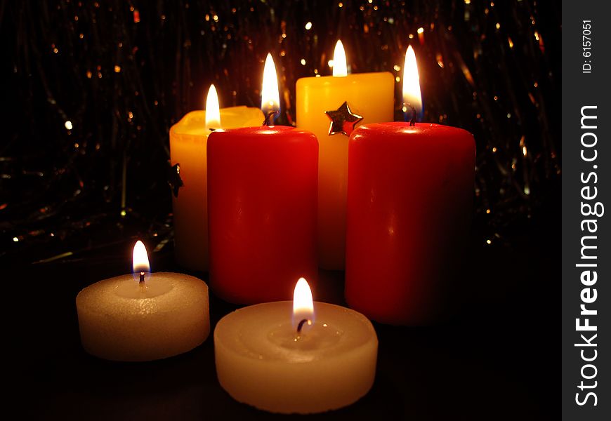 Candles, Christmas still life