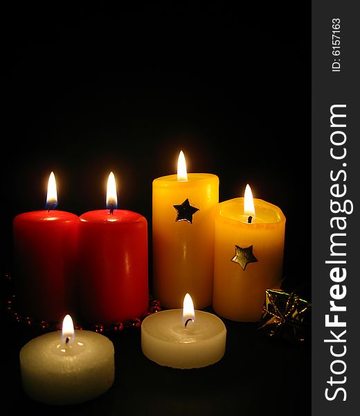 Candles, Christmas Still Life