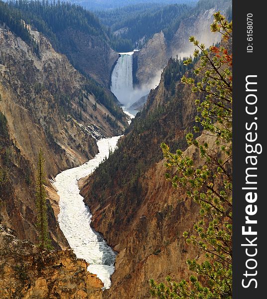 The Lower Falls at the Grand Canyon of the Yellowstone