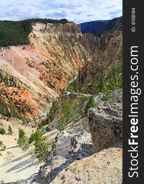 The Lower Falls at the Grand Canyon of the Yellowstone