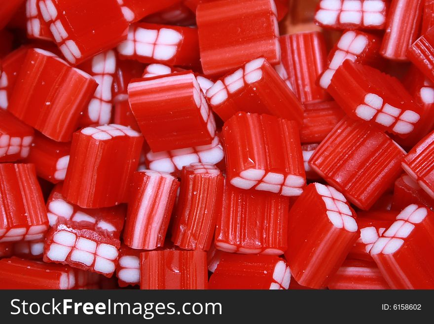 Gummy Square Candy in a Pile at a Market