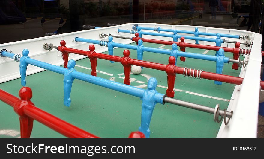 A table soccer toy set for kids