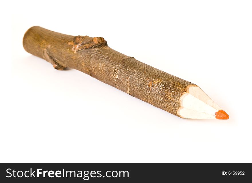 Color pencil isolated on a white background