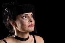 Free Brunette With Net Hat Royalty Free Stock Images - 6161879
