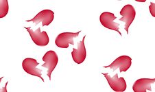 Broken Heart Seamless Tile Pattern Background 8 Royalty Free Stock Photography Broken Heart Seamless Tile Pattern Background 8 Royalty Free Stock Photography