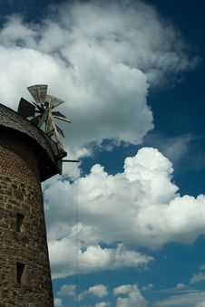 Windmill And Clouds Stock Image Windmill And Clouds Stock Image