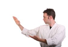 Martial Arts Pose Stock Photography