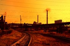 Iron And Steel Metallurgical Plant Royalty Free Stock Image Iron And Steel Metallurgical Plant Royalty Free Stock Image