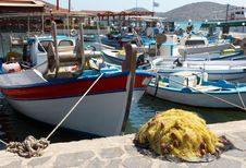 Fishing Port In Crete Island Stock Photography Fishing Port In Crete Island Stock Photography
