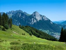 Churfirtsen Ridge In Switzerland Stock Photography