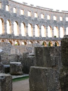 Colosseum In Pula, Croatia Royalty Free Stock Photo Colosseum In Pula, Croatia Royalty Free Stock Photo